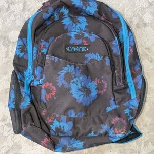 Dakine Black and Blue Floral Backpack